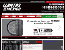 Tablet Screenshot of llantasdemexico.com
